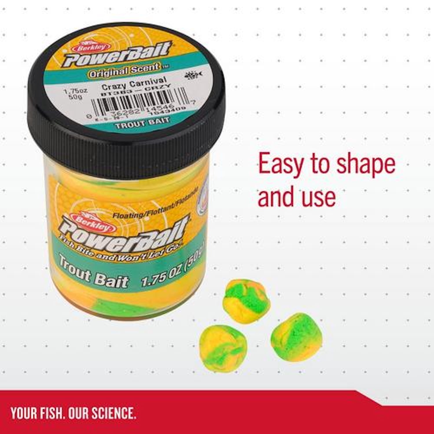 Berkley PowerBait Trout Dough Molding Multipack, Peach and Grape, Fishing Dough Bait Kit