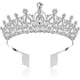 thumbnail image 1 of Coronas y tiaras de cristal con peine para niñas o mujeres, cumpleaños, Navidad, Halloween, fiestas, regalos de San Valentín, tiaras de boda., 1 of 5