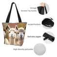 thumbnail image 4 of Disketp Cute Alpaca in Daze Bolsa de Hombro Casual para Mujer, Bolso Cruzado para Compras, Viajes y Uso Diario, 4 of 6