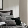 thumbnail image 4 of Riverbrook Home 10 PC Comforter Set, Queen, Black/Grey, Barkley, Striped, Polyfil Filling, Adult, 4 of 5