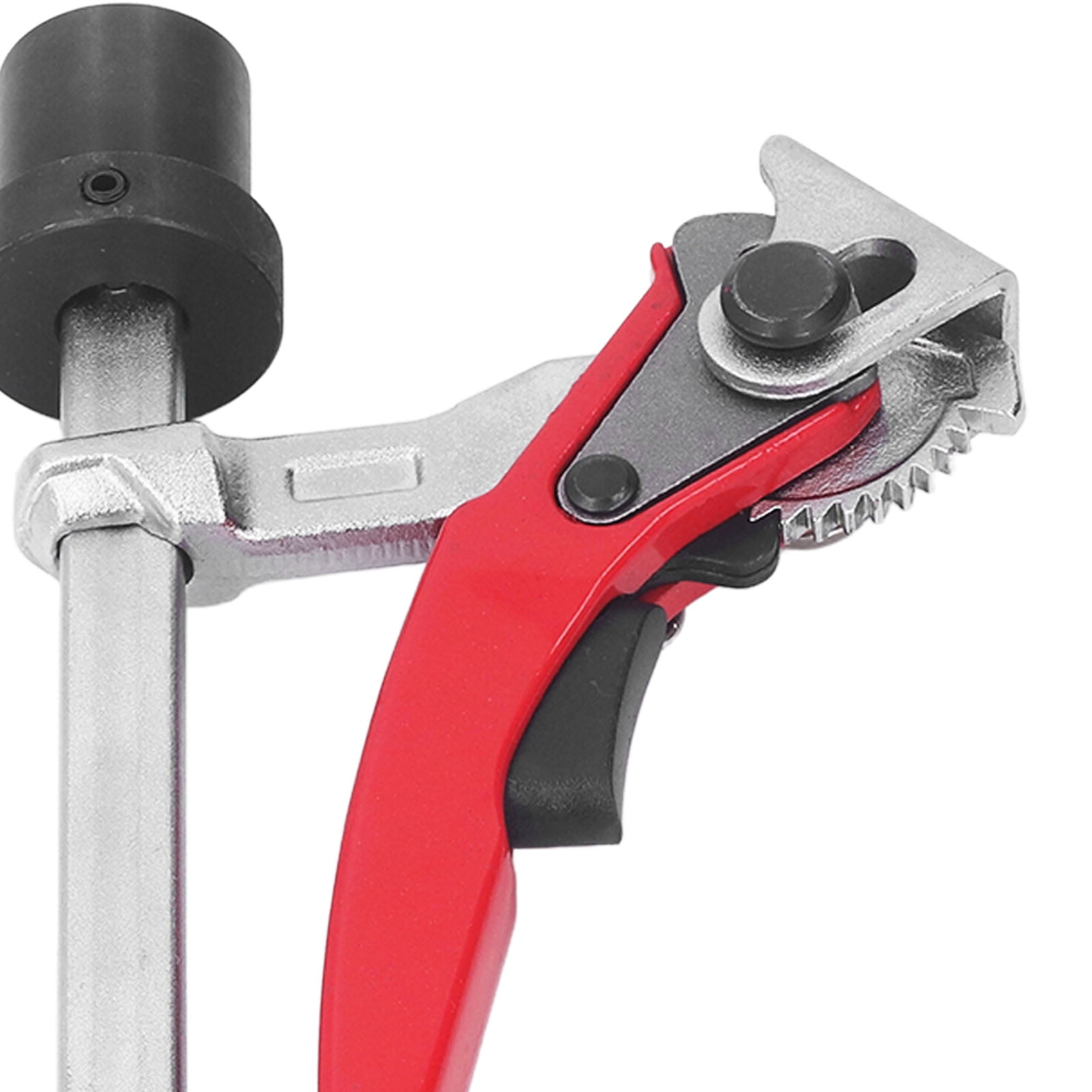 BIMZUC Ratcheting Table Clamp, Chromium Vanadium Alloy Steel Woodworking Quick Action Clamp, 6.3 x 2.36 inches / 160 x 60 mm Clamping Range, Anti Slip