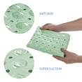 thumbnail image 2 of Alfombra para bañera AmazerBath, tamaño mediano, 70 x 38 cm, antideslizante, color verde menta, 2 of 7
