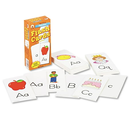 Carson-Dellosa Publishing Flash Cards, Alphabet, 3w x 6h, 80/Pack -CDPCD3907