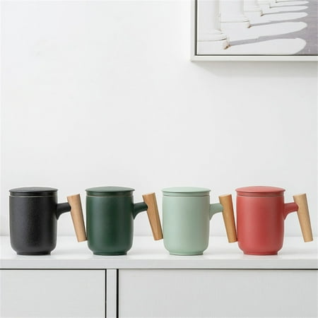 

QHNGJZ Elevate Your Tea Drinking Experience with this Stylish and Elegant Ceramic Tea Cup - Premium Tea Accessory for Home or Office - Timeless Design for Tea Lovers and Coffee Enthusiast