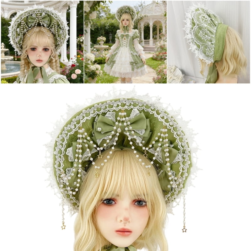 Fashionable Polyester Bonnet For Ladies And Women Adjustable Design Fashionable Head Accessory
