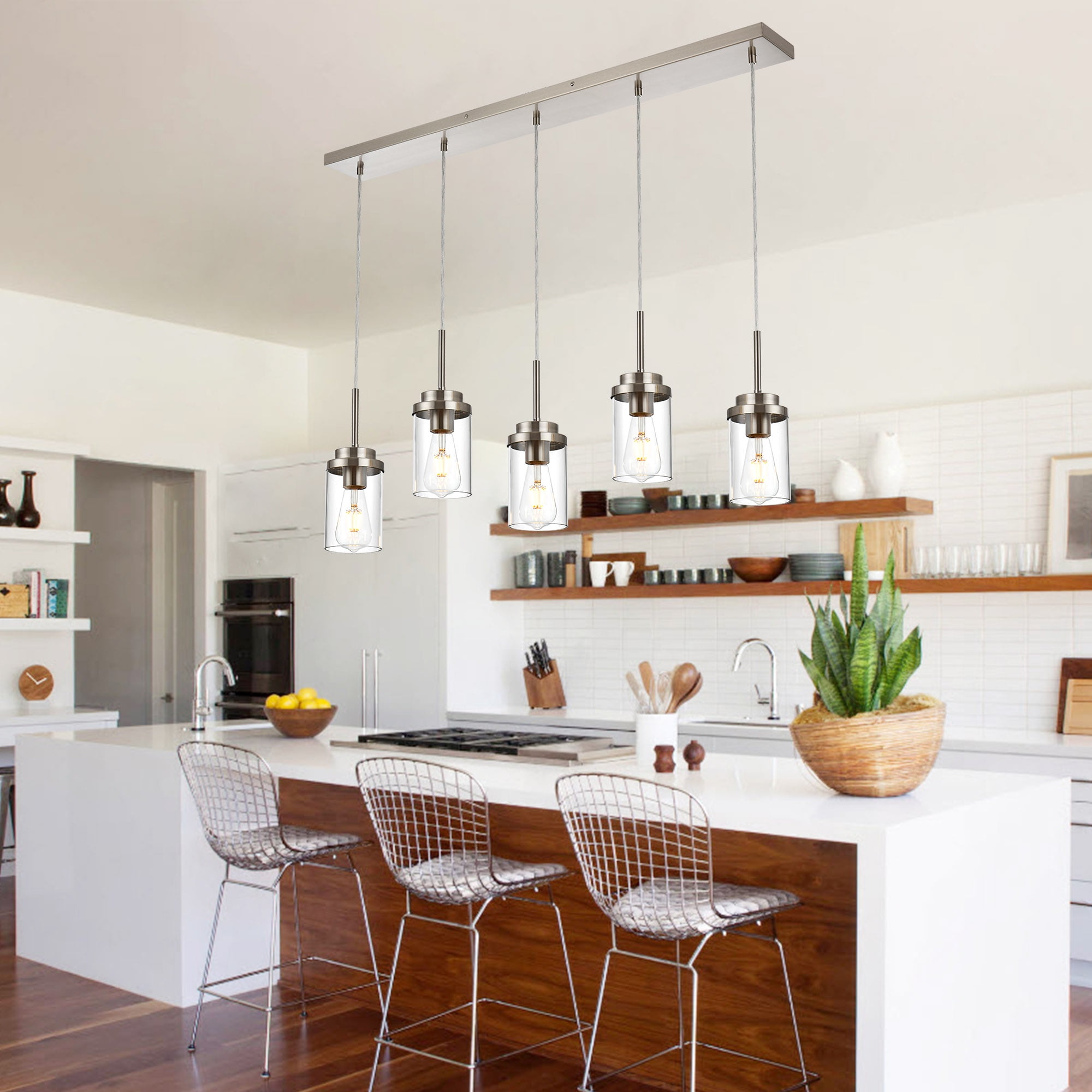 Meyda Marquee 28-Light Copper Glass Geometric Island Pendant