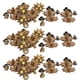 thumbnail image 4 of 100 Uds. Remache en forma de girasol ropa zapatos bolsa DIY decoración remaches accesorios (bronce), 4 of 5