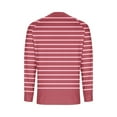 thumbnail image 7 of Ltctricy Women's Long Sleeve T Shirts Trendy Crew Neck Striped Fashion Tee Tops Soft Casual Tees Loose Tunic Blouses(Red,X-Large), 7 of 7