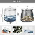 thumbnail image 2 of Yayeee Ashtray with Lid for Cigarette Smokeless Stainless Steel Home Ash Holder, Watercolor Mountains, 2 of 7