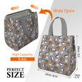 thumbnail image 3 of Baseball Items Pattern Insulated Lunch Bag for Women & Adults,Large Portable Soft Cooler Lunch Bag,Thermal Food Storage Tote with Pearl Cotton,8.66L,8.75x5.75x9.5 Inch, 3 of 6