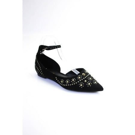 

Liliana Womens Black Suede Studded Ivy 21 Pointed Toe Sandals Shoes Size 7.5