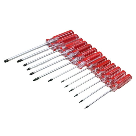 

VEAREAR Essential Hardware tools 13Pcs Screwdriver Set Wear-resistant Anti-rust Chrome Vanadium Steel Small Hexagon Screwdriver for Car Repair