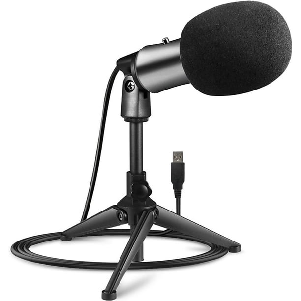 Microphone d'ordinateur Microphone PC pour téléconférence / apprentissage,  bureau USB et ordinateur portable 360 micro à condensateur  omnidirectionnel, chat en ligne, jeux, liv