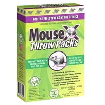 MouseX Throw Packs Bait Pellets for Mice, Pack of 6 - 12oz, EcoClear Products