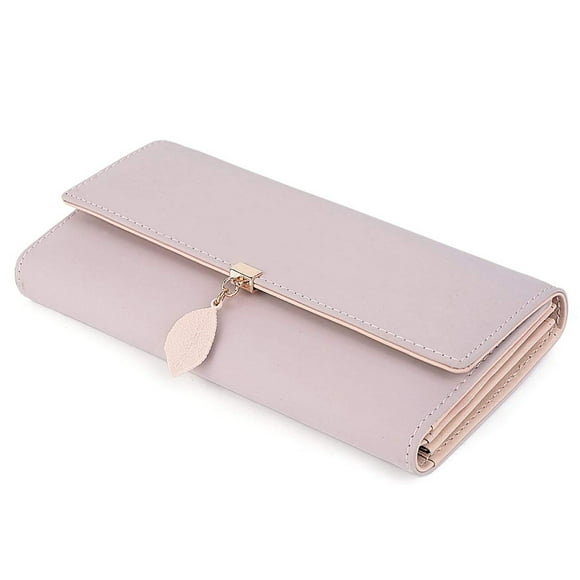 Pink Wallet Women Made of Synthetic Leather