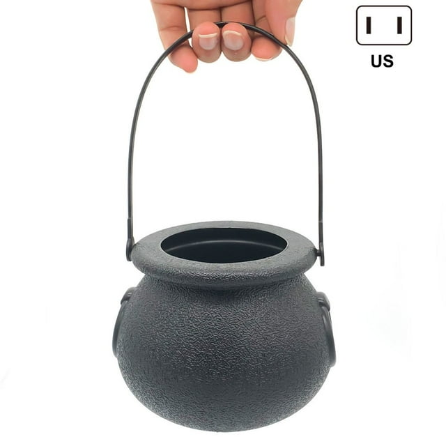 EIMELI Halloween Witch Jar Mist Maker Light Unique Design Color Changing for Halloween Desktop Decoration