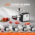 thumbnail image 2 of KFFKFF Powered Tomato Sieve, 500W Tomato Condiment Creator Device, 4.9 LBS/Min Culinary Sieve and Condiment Creator, Genuine Copper Engine Food Processor with Inverse Operation, 2 of 9