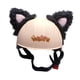 thumbnail image 3 of Orejas de gato para casco de bicicleta de felpa Negro shamjiam, 3 of 8