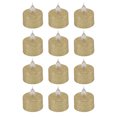 thumbnail image 4 of Tea Light, Environmentally Friendly Battery Operated Smoke Free LED Candle Light Flameless  For Wedding For Christmas Gold, 4 of 8