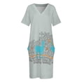 thumbnail image 3 of Vestido largo Phish con bolsos para mujer buen vestido de madres Jamming, 3 of 6
