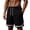 Black, variant on Contrast Stripe Basketball Shorts for Men, Elastic Waist Loose Fit Quick Dry Trunks - Summer Athletic Gym & Outdoor Running Pants Khaki XL