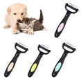 thumbnail image 2 of Pet Dog Cat Dual Sided Grooming Comb Brush Rake Fur Trimming Hair Remover, 2 of 8