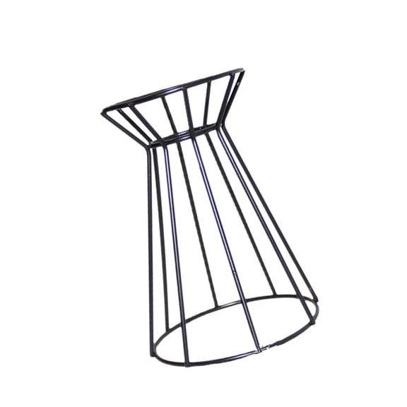 Minkissy Black Metal Flower Stand with Iron Frame for Air Plant, Pineapple Display, and Decorative Plant Pot Holder