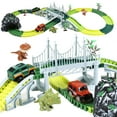 thumbnail image 6 of Zacro Dinosaur Toys Race Car Track Set, 240pcs Dinosaur Toys for Boys and Girls, Flexible Train Track Playset Create A Dinosaur Road Race for Toddlers Christmas Gifts, 6 of 7