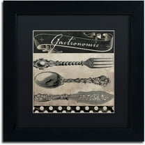 Trademark Fine Art "Bistro Parisienne II" Canvas Art by Color Bakery Black Matte, Black Frame