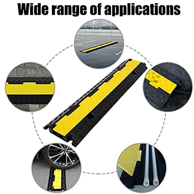 Floor Cable Cover Cable Protector Ramp 3 Channel Ramps Cord Floor Cover -  China Cable Protector, Cable Protector Ramp