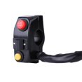 thumbnail image 1 of BR Interruptores de montaje en manillar de motocicleta de 7/8 "con bocina, señal de giro, Control de haz alto y bajo, negro, 1 of 9