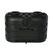 Flame King Dual 20LB Propane LP Tank Light Plastic Heavy Duty Cover for RV, Travel Trailer, Camper