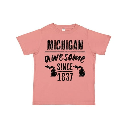 

Inktastic Michigan Awesome Since 1837 Gift Toddler Boy or Toddler Girl T-Shirt