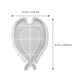 thumbnail image 4 of GOOHOCHY Molde de la bandeja de las alas de 1pc DIY DIY Epoxy Resina Molde del corazón del corazón del molde de silicona Regalo, 4 of 7