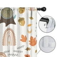 thumbnail image 4 of Blackout Kids Curtains,White Boho Bohemia Rainbow Autumn Leaves Trees Pattern Childrens Insulated Curtains Set Of 2,Bedroom Essentials,Toddler Room Decor 52x84in(132x213cm), 4 of 5