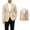 Khaki, variant on Men's Ice Silk Slim Fit 1 Button Blazer