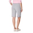 thumbnail image 4 of Hanes Shorts Deportivos Bermuda de French Terry para Mujer, Acero Claro, Talla Mediana EE. UU., 4 of 6