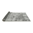 thumbnail image 2 of Ahgly Company Indoor Round Abstract Gray Modern Area Rugs, 3' Round, 2 of 4