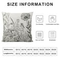 thumbnail image 5 of COMIO  Outdoor Pillow Covers, Farmhouse Wildflower Black Throw Pillow Covers Floral Plant Outdoor Decorative Pillows for Couch Home Sofa Living Room, 5 of 5