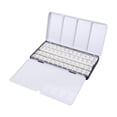 thumbnail image 2 of Estuche de metal para paletas de acuarela, latas de pintura vacías, cajas de paletas, latas de acuarela para bricolaje, acuarelas, óleos, pinturas y 52 medias sartenes, 2 of 8