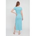 thumbnail image 3 of Women's Short Sleeve Striped Dress with Side Slit, 3 of 3