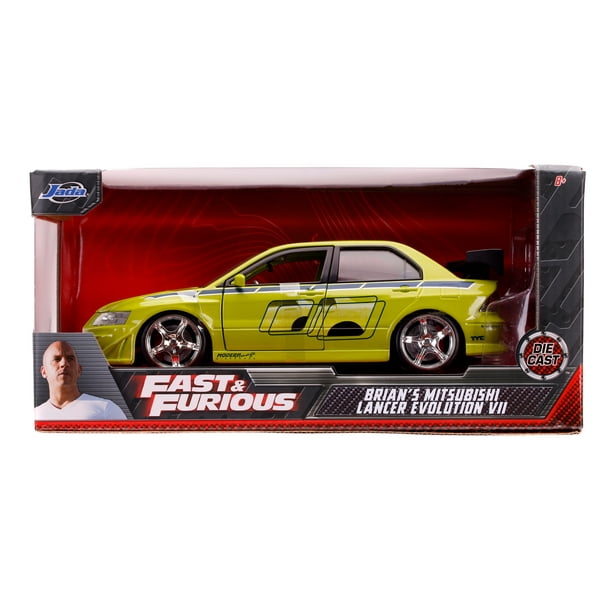  Jada Toys The Fast and the Furious Scale Brian's Mitsubishi Lancer Evolution VII Car Play Vehicle