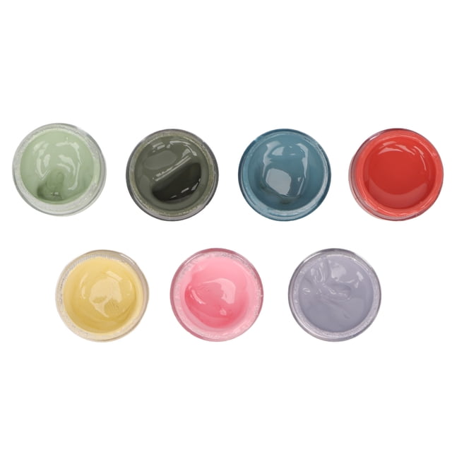 Epoxy Resin Color Pigment, Resin Pigment Paste High Concentration Long Lasting 7 Pcs for Craft Project