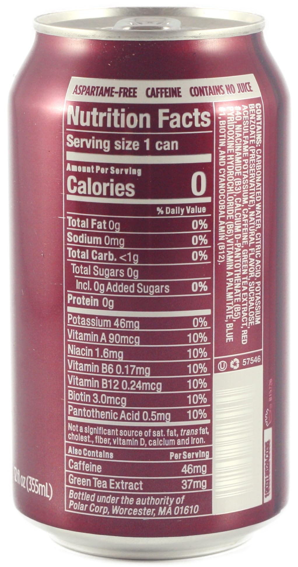 KauffmanTreats Frannie Sparkling Beverage- Zero Calories & Sugar, Aspertame Free: 24-Ct Case 12 Oz. Cans Black Cherry Noire