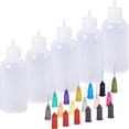 thumbnail image 1 of Sunrain 8 Pack Multipurpose Diy Precision Tip Applicator Bottle Set, Ultra Fine Needle Tip, Adhesive Applicator Squeeze Bottles Compatible With Diy Q, 1 of 5