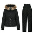 thumbnail image 3 of Tdoqot Women's Ski Jacket- with Hood Zipper Winter Coats for Women Black Size M, 3 of 5