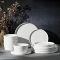 thumbnail image 6 of Vesteel Dinnerware Sets for 4, 12Pcs Stoneware Plates and Bowls Sets, Elegant Tableware set for Home Restaurant, Chip & Scratch Resistant Dishes Set , Speckle White, 6 of 10