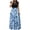Blue-15, variant on Maxi Dress for Women Spring Summer Short Sleeve Loose Floral Print Elegant Casual Party Long Dresses with Pockets