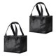 thumbnail image 3 of Wosthever 2 uds bolsa de almuerzo aislada plegable bolsa de transporte de almuerzo portátil de gran capacidad bolsa térmica multiusos para carpas, 3 of 6