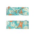 thumbnail image 2 of Wukai Cute Sloth on Floral Tree Print Baby Bow Headband for Newborn Infant Baby Toddler Girls, 2 of 5